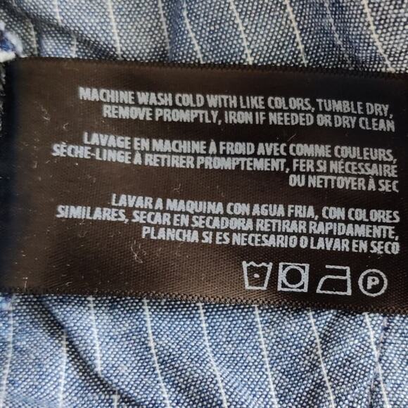 AG High-Rise Wide-Leg Crop Pants Size XS Blue Stretch Denim like Elastic Waist - Picture 9 of 9